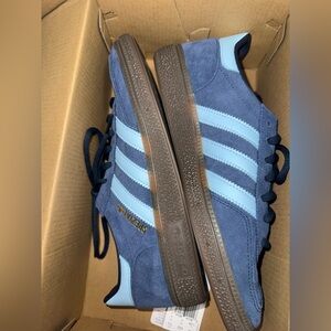 Adidas Blue and Light Blue Suede Sneakers